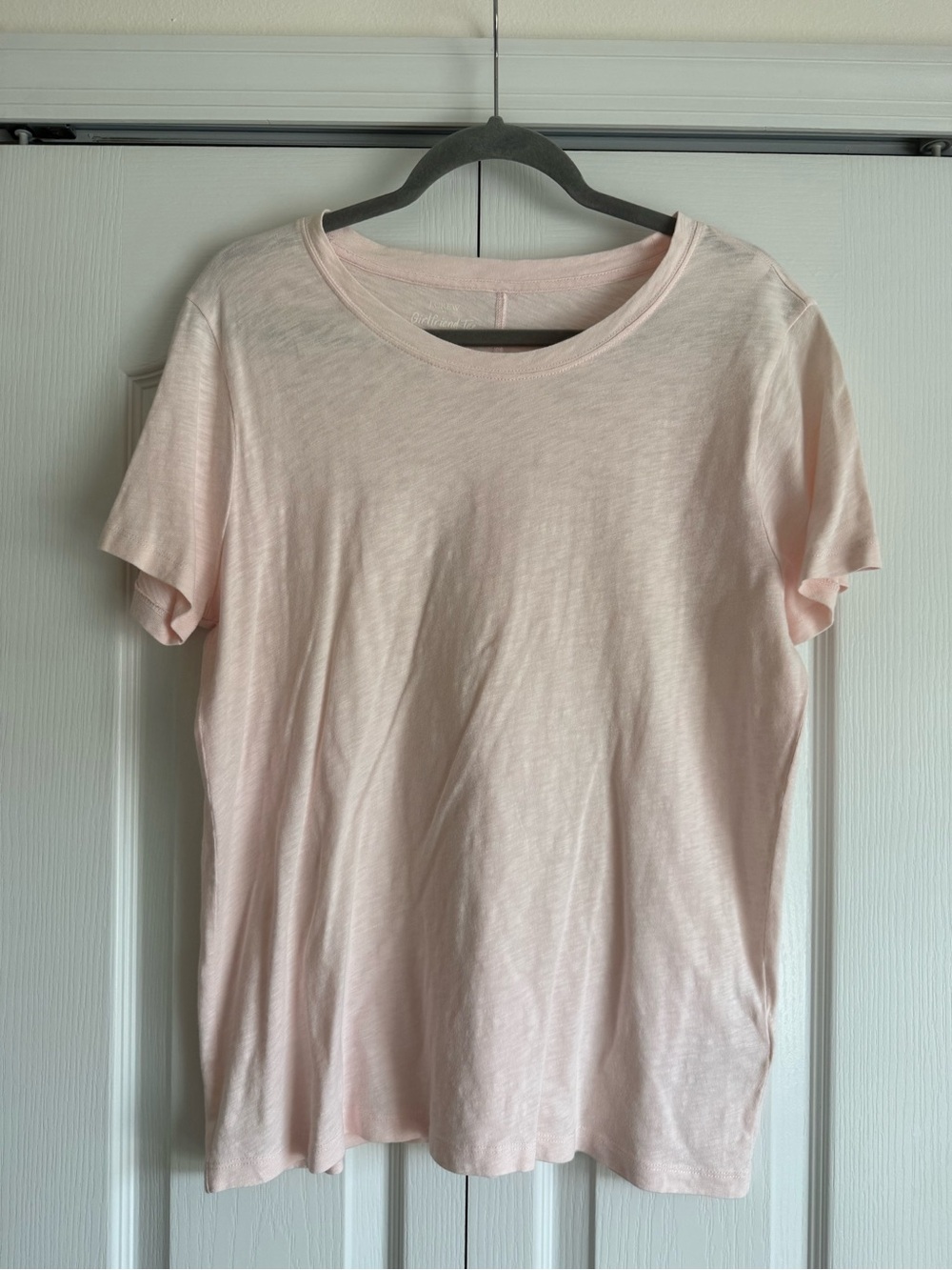 J. Crew Women's Short Sleeve Crewneck Tee - Pale Pink